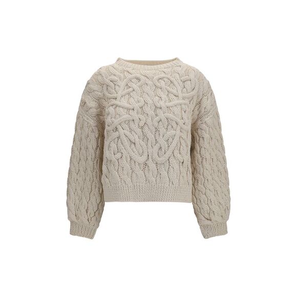 LOEWE Sweaters - Loewe Women Wool And Cotton-Blend Midweight Knit